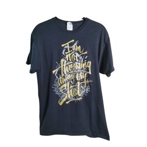 Hamilton "I am not throwing away my shot" Tshirt Size M